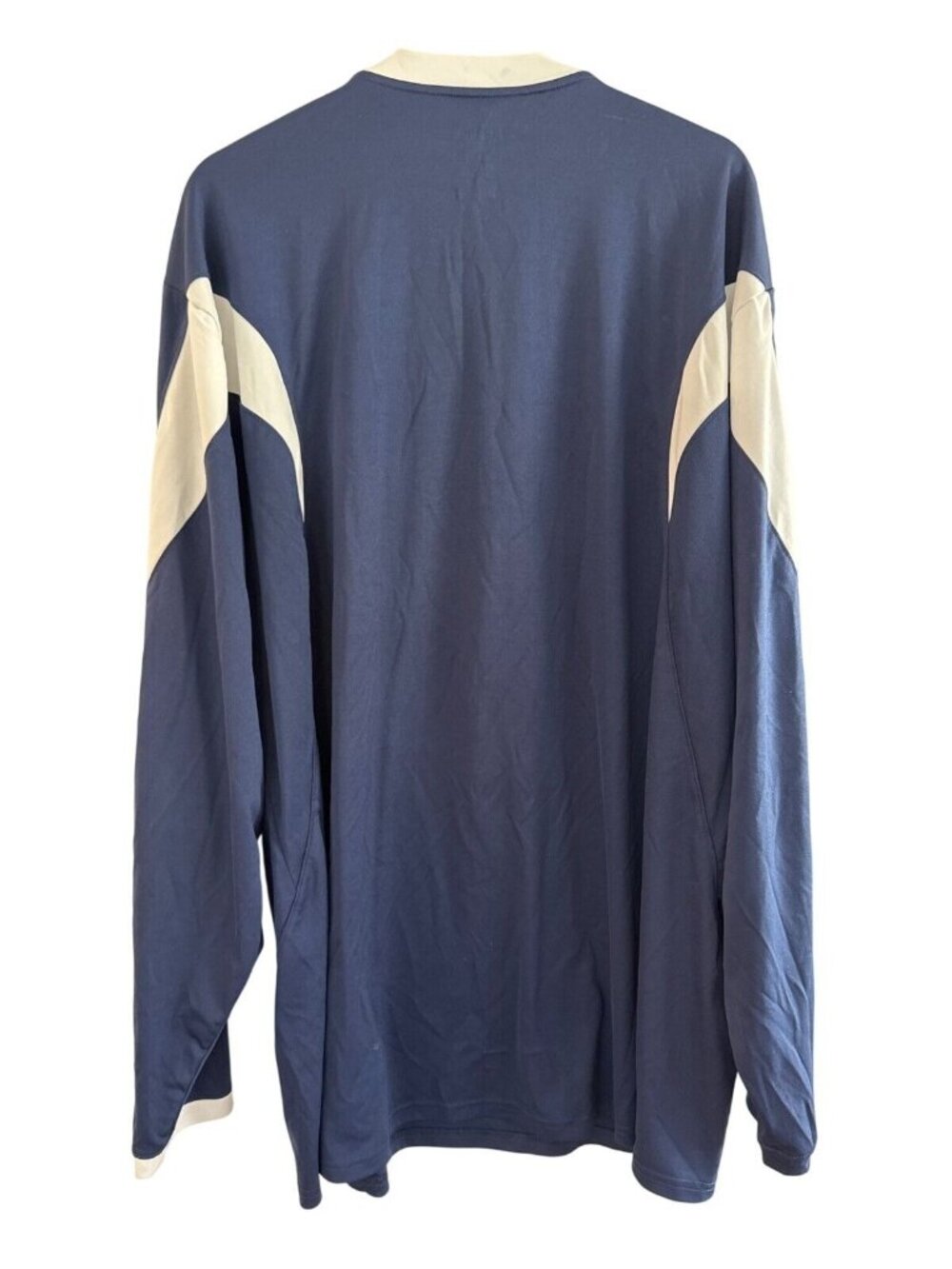 Reebok Mens 2XL Dallas Cowboys NFC Football Long Sleeve Shirt Blue & White Polye - Picture 4 of 8